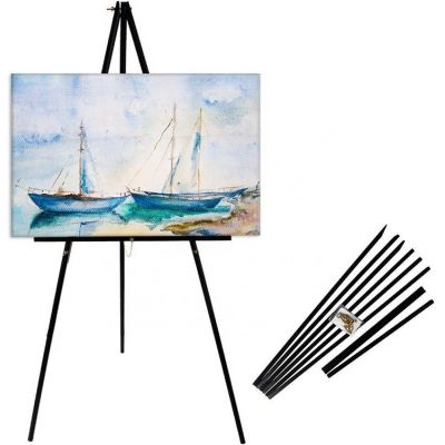 extra thick aluminum metal tripod display easel with portable bag