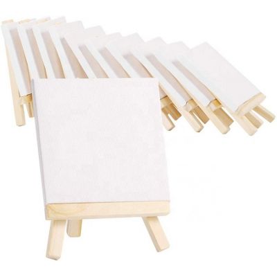 mini art easel with sketch canvas wooden painting easel for painting folding easel