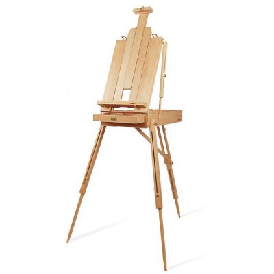 artist wooden sketch easel stand for painting display, tripod easel box