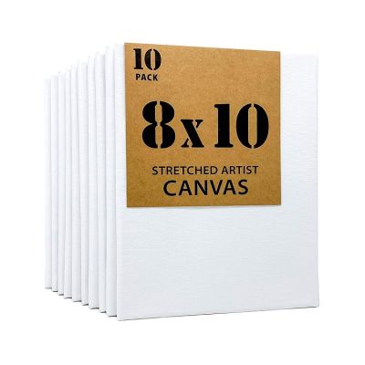 100% Cotton canvas Stretched Artist Canvas 8x10 inch canvas for Painting