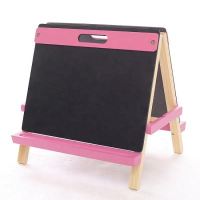 hot double side portable magntic wooden art easel for kids