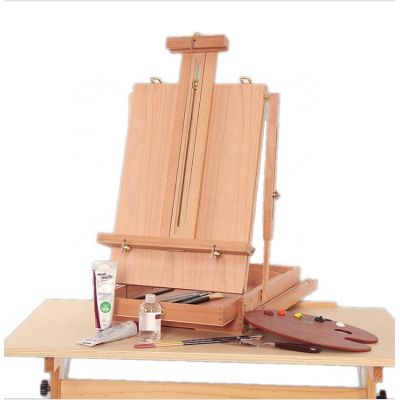 high quality new french artist sketch box wooden easel for painting