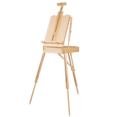 hot adjustable wooden easel french easel box