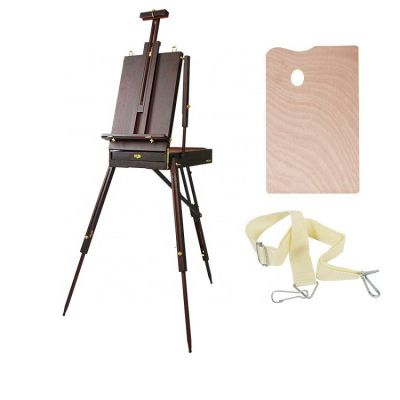 high quality art supplies portable adjustable wooden sketching box easel