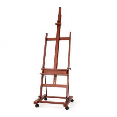 beech wooden stand easel for art painting adjustable with casters