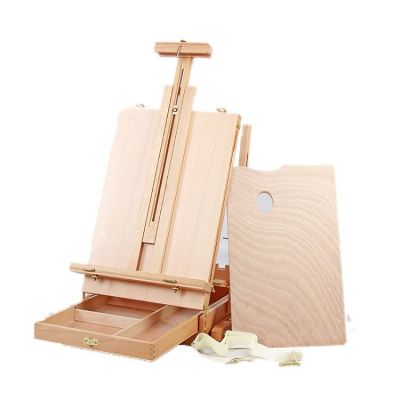 portable folding art artist new french easel sketch box with wooden palette