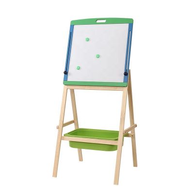 magnetic adjustable wooden kids painting easel
