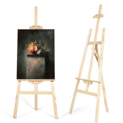 150cm Pine Wood Easel Stand Wholesale Artist Painting Adjustable Wooden Tripod Easels For Display Art supplies
