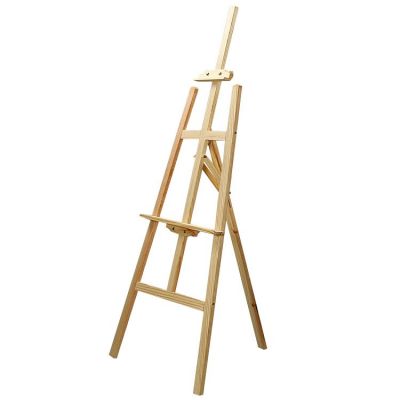 High Quality 1.75 Cream-pine Folding Lifting Painting Ground Easel For Wholesale