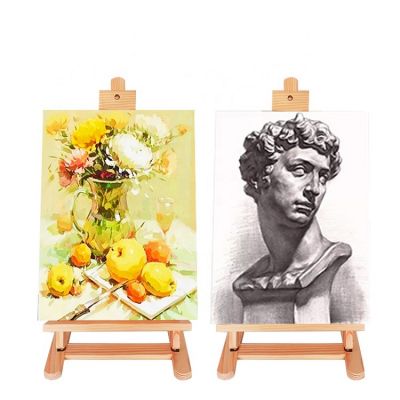 Kids artist mini small easel table top easel acrylic drawing canvas wooden painting easel