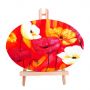 wholesale fine plain art painting stretched blank MDF wood oval canvas boards panel for acrylic oil paint