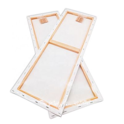 30*90cm wholesale fine plain art painting 380g stretched blank cotton wood canvas boards panel for acrylic oil paint