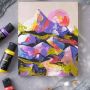 Professional 60ML 36 Colors Rich Pigments Artist Acrylic Paint Set With Brushes And Palette For Painting