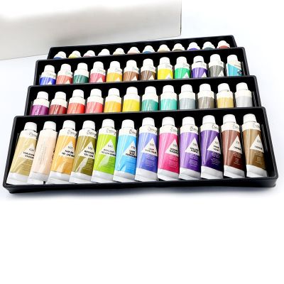 Artist Quality Non Toxic Rich Pigments Colors Great 48x22ml Acrylic Paint for Rock Painting