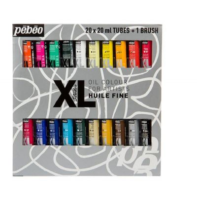 Fine Oil XL Case Tubes of 20 ML Multi-surface Oil Painting Kit For Artist Painting