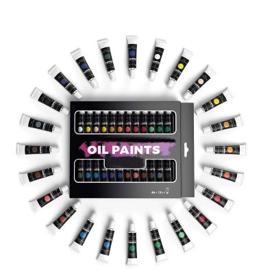 12ml x 24 Tubes Artists Paints Oil Based Colors set