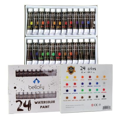 Premium quality 12 ml students watercolor tube paints