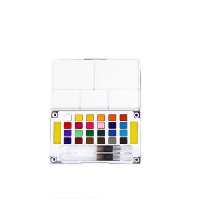 Manufacturer Wholesale Non Toxic 24 Colors Watercolor Solid Field Sketch Set For Art Drawing