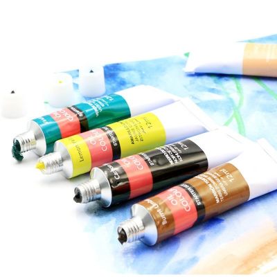Amazon Hot Selling Free Sample Aluminum Tube 12ML 24 Colors Oil Color Paint Set For Oil Painting