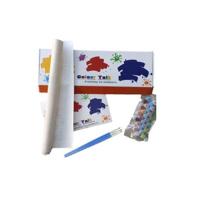 Diy canvas oil paint by numbers for children and adults