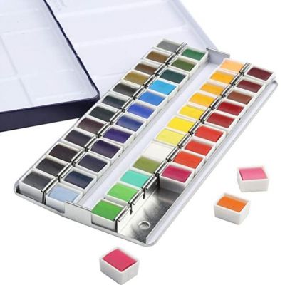 High quality 48 colors watercolor paints set for artist and children
