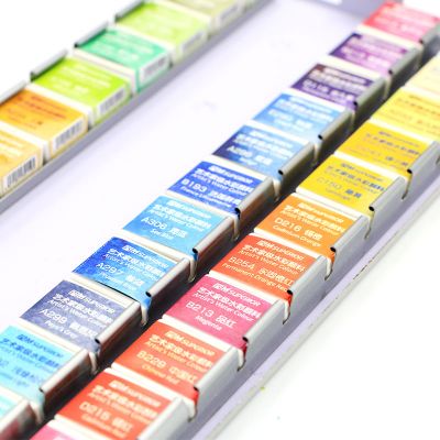 Professional Artist Grade 12 24 36 48 Colors Half Pan Transparent Solid Watercolor Paint For Artist Painting FOB Reference Price:Get Latest Price