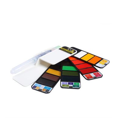 Premium 25 Colors Artist Sector Solid Watercolor Paints Set for Watercolor Painting
