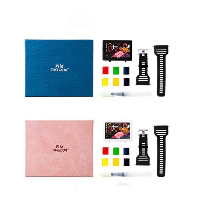 Professional Handwatch Type Artist Solid Watercolor Paint Kit Set For Painting