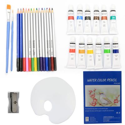 Wholesale Portable Artist Travel Watercolor Paint and Pencil Drawing Set for Artistic People Painting