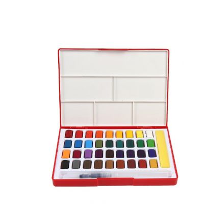 Premium Colors Solid Watercolor Pigment Kit Portable Painting for Beginners
