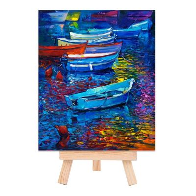 Wooden 8x15cm mini art easle 10x10cm mini canvas table wooden easel stand drawing board for kids