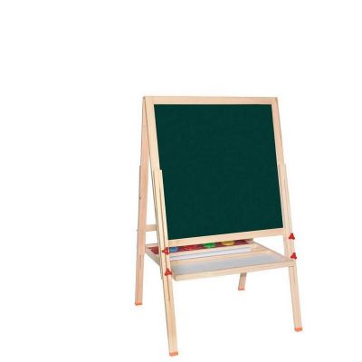 Professional Children Drawing Board Set Double Side Magnetic Wooden Kids Easel