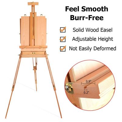Wholesale Artwork Large Artist Tripod Wood Painting Easel