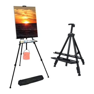 Modern Adult Drawing Aluminum Studio Metal Tripod Outdoor Field Sketch Display Easel Painters Adjustable Painting Easel for Sale
