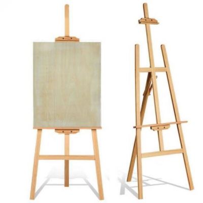 150 cm Pine Wood Adjustable Easel Stand For Painting Canvas