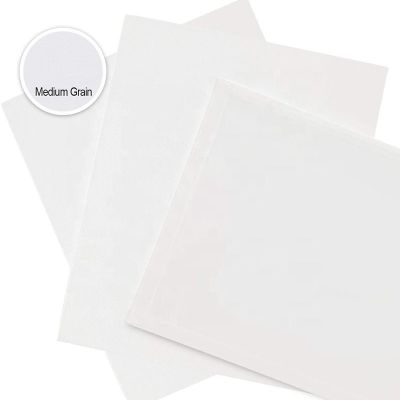 Pack of 10 15x15cm Cotton MDF Canvas Printing Panel For Kids Painting