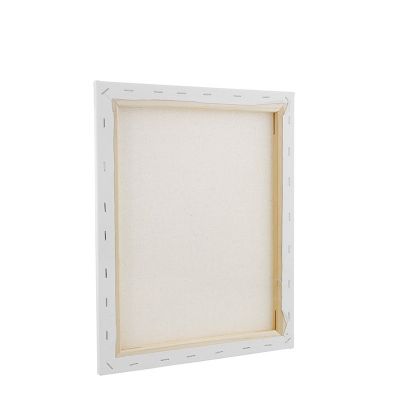 Factory custom white stretched blank artist paint canvas for kids set
