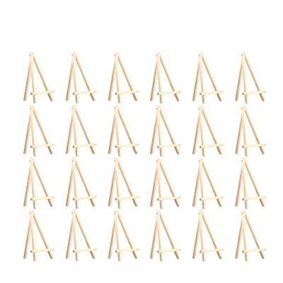 8 Inch 24 Pack Mini Wood Display Easel