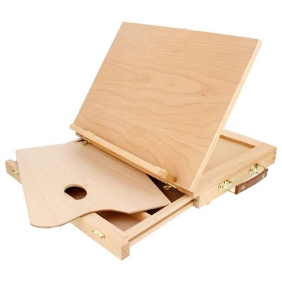 Amazon hot selling art Supply Wood Easel Box for painting and storing