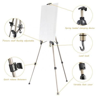 Floor Aluminum Mini Display Easel stand artist foldable easel