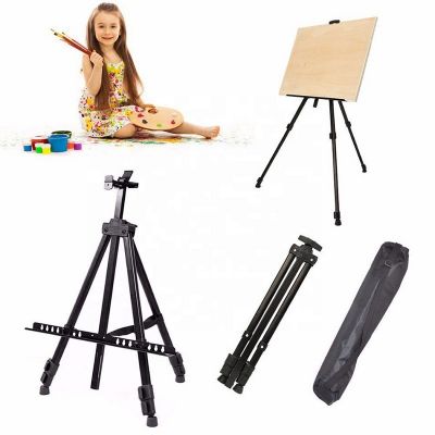 Aluminum Field Easel Stand with Bag for Table-Top/Floor, Art Easels with Adjustable Height