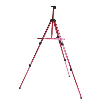Easel Stand Aluminum Painting Display Drawing Metal Artist Easel customize red color