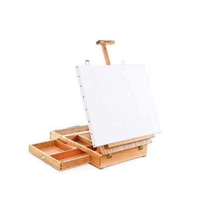 High Quality Art Supplies Portable Adjustable Wooden Sketching Box Easel