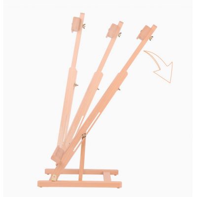 Wholesale art supply mini tabletop art canvas painting wooden easel