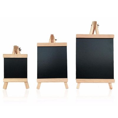 Desktop Blackboard Wood Easel Chalkboard Kid Wood Black Board Writing Message Chalk Boards