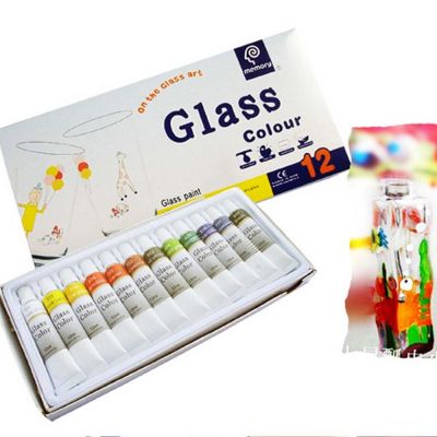 Worison Water-resistant 24 Colors 12ML Tube Acrylic Paint set color Nail glass Art Painting paint for fabric Drawing Tools