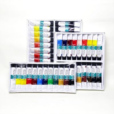 Winsor & Newton Artist Grade 12/18/24 Colors Acrylic Paints Set , 10ML Drawing Painting Pigment Set