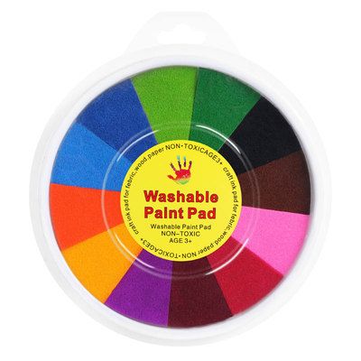 13 colors Inking Pad Children Hand & Foot Prints Stamping Stamps Rainbow Finger Palm Paint Ink Pad