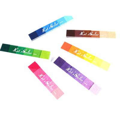 6 colors Kindergarten Finger Palm Ink Pad Non-toxic Washable Color Paint Pigment Ink Pad Crafts Ink Pad
