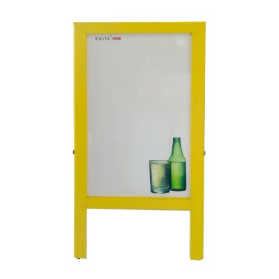 Hot Sale Printing Double Side Black White Board Display Easel Wooden Frame and Stand